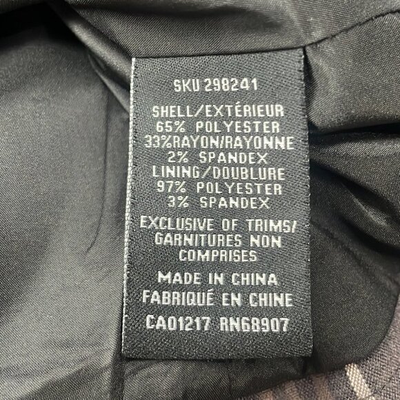 LE chateau plaid jacket equestrian business casual sz xl - Picture 4 of 10